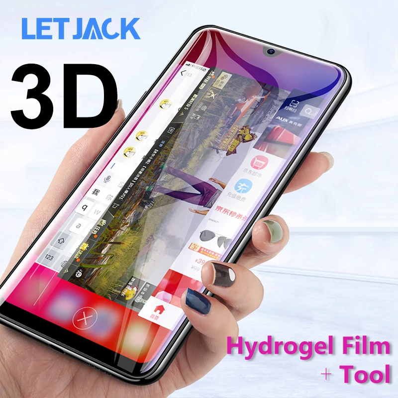 3D полное покрытие мягкая Гидрогелевая пленка для Xiaomi 9 8 SE Lite Redmi Note 7 6 Pro Черная Акула Helo2 Защитная пленка для экрана