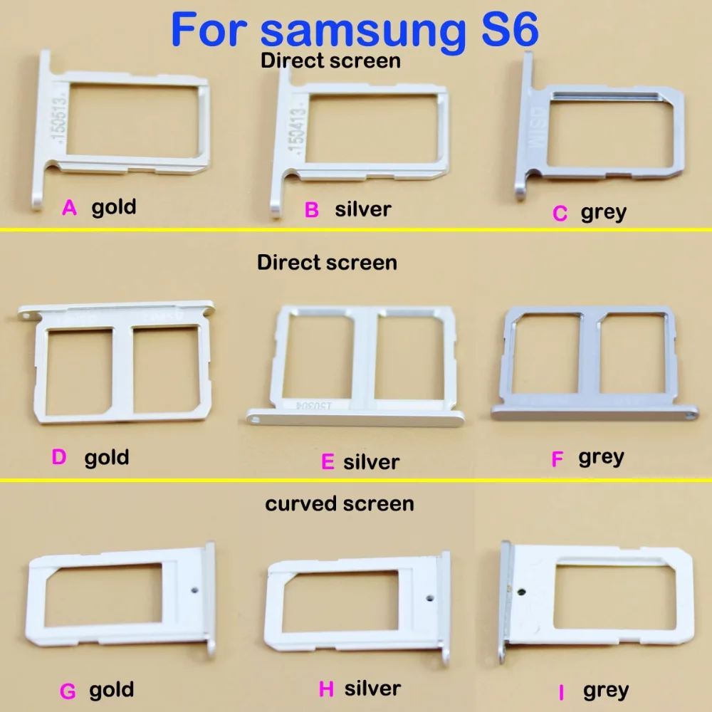 Держатель для sim карты YuXi слот Samsung Galaxy S6 G920 держатель лотка контейнер адаптер|tray