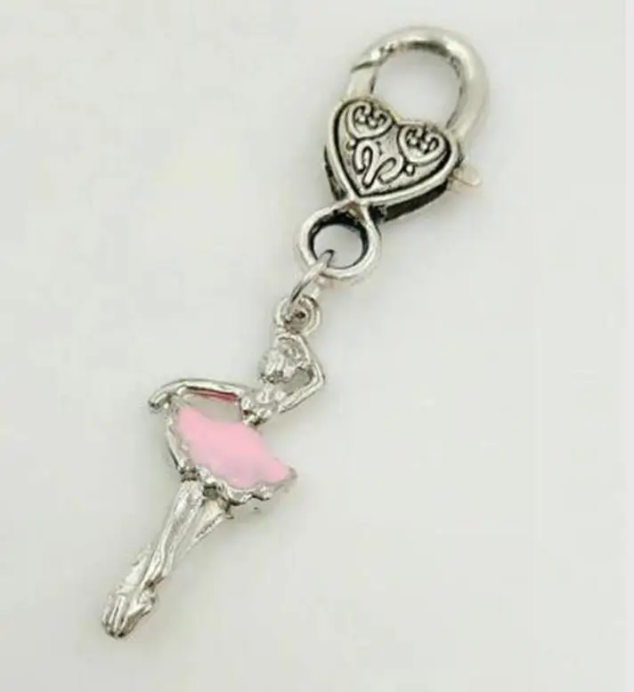 Брелок для ключей балерины из металлического сплава с эмалью брелок сувенирное