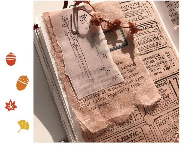 DIY скрапбук луковая бумага винтажная соль карманная книга коллаж 35 штук оптом без клея креативный счастливый план украшения Backgr
