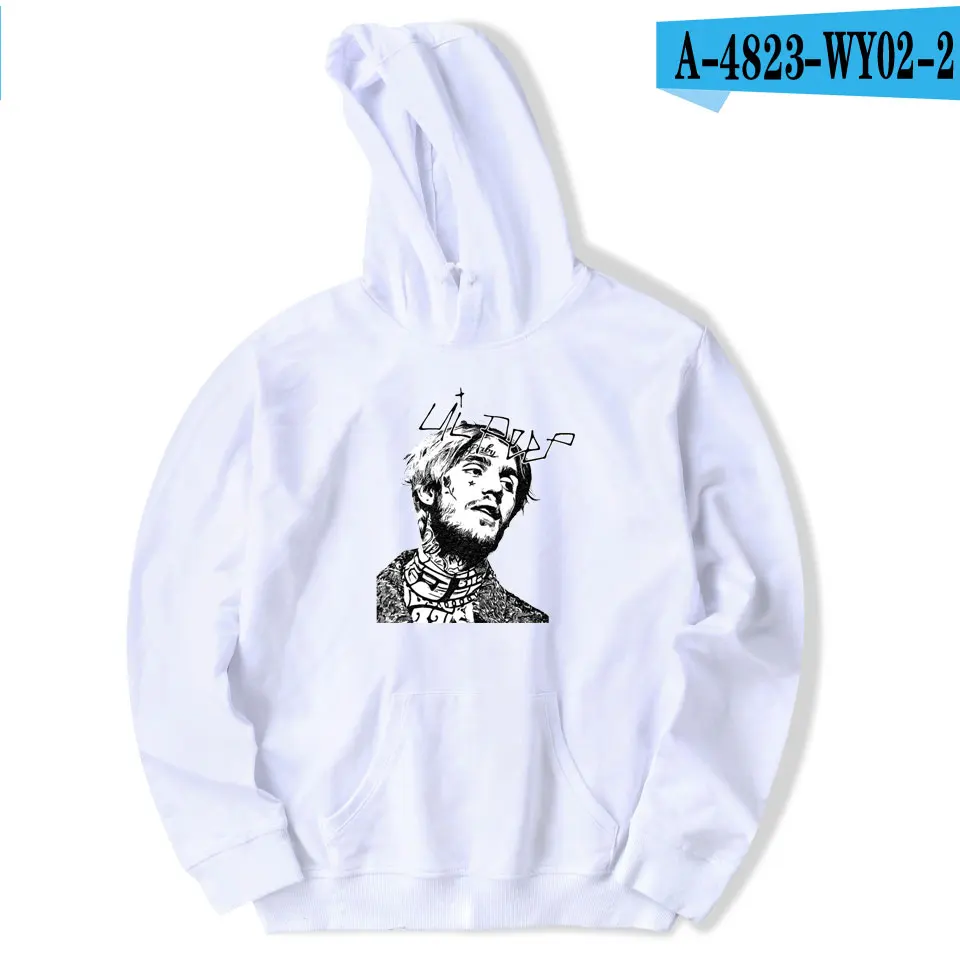 white Aikooki новые Lil Peep толстовки мужские/женские осенние модные толстовки крутые флисовые свободные Лидер продаж Lil Peep толстовки Homme - Цвет: white