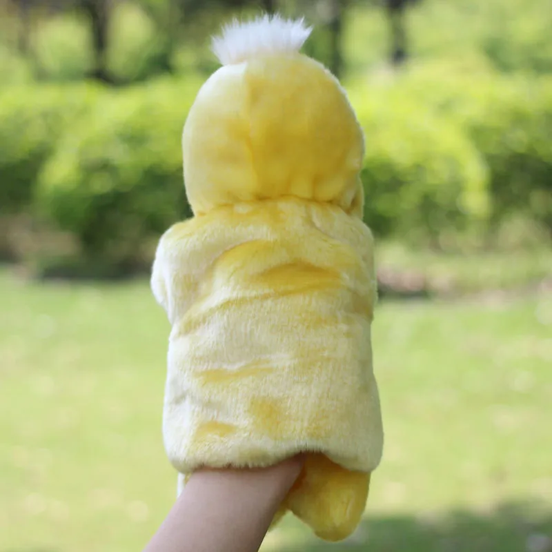 Плюшевая ручная кукла утки куклы Мультяшные животные для раннего обучения детей