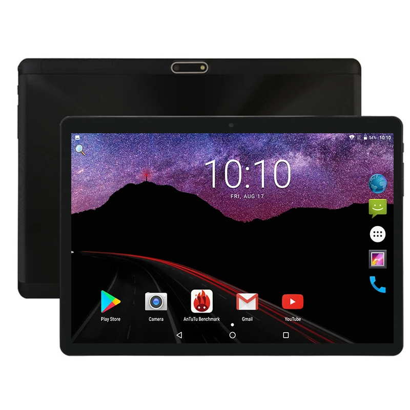10 дюймовый планшетный ПК закаленное стекло 2.5D Android 7 0 четыре ядра 4 Гб ОЗУ 32 ПЗУ две