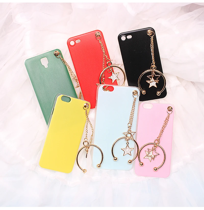 Для iPhone 4 4S 5 5S 6 6 S 7 7 S 8 Plus X звезда кулон мобильный чехол для телефона чехол сумка накладка на корпус маска