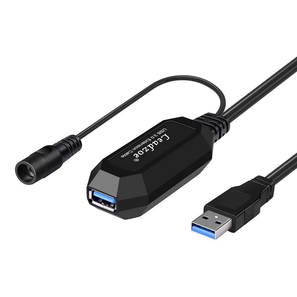 USB 3 0 активный Удлинительный кабель с адаптером питания переменного тока Leadzoe