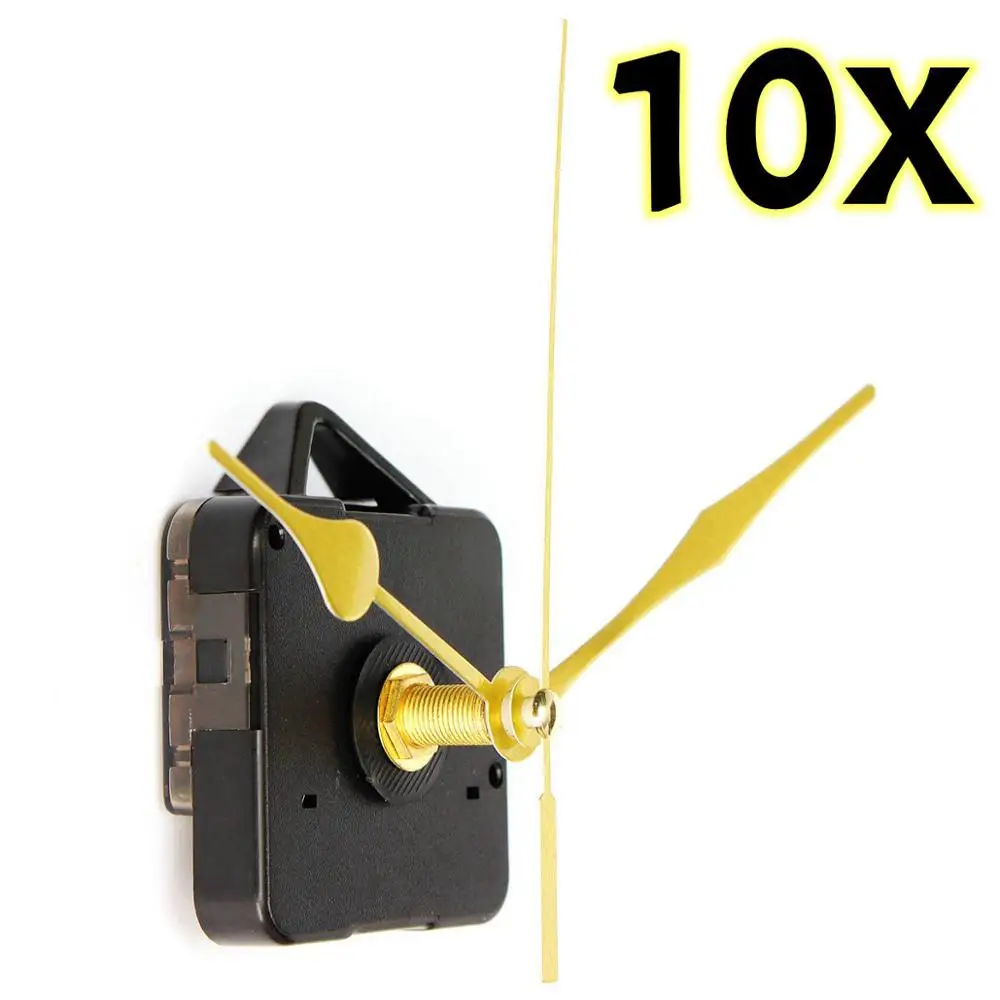 10pcs 10 шт. автомобильные домашние кварцевые часы с механическим ходом длинные шпиндельные Золотые DIY ручной инструмент для ремонта запчасти Комплект Универсальный - Цвет: 10pcs