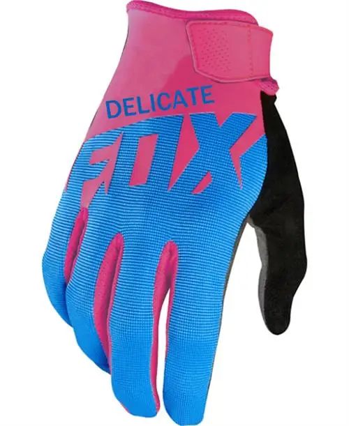 Pink Blue Ranger MX желтые перчатки для езды на мотоцикле, горном бездорожье, на велосипеде, DH, гоночные перчатки для взрослых - Цвет: Pink Blue