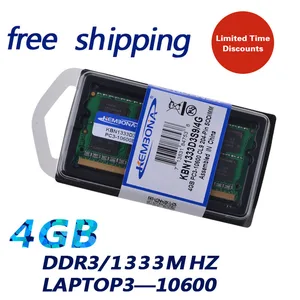 Оперативная память KEMBONA для ноутбука 4 Гб DDR3 1333 МГц PC3 10600 SODIMM, модуль ОЗУ 204PIN