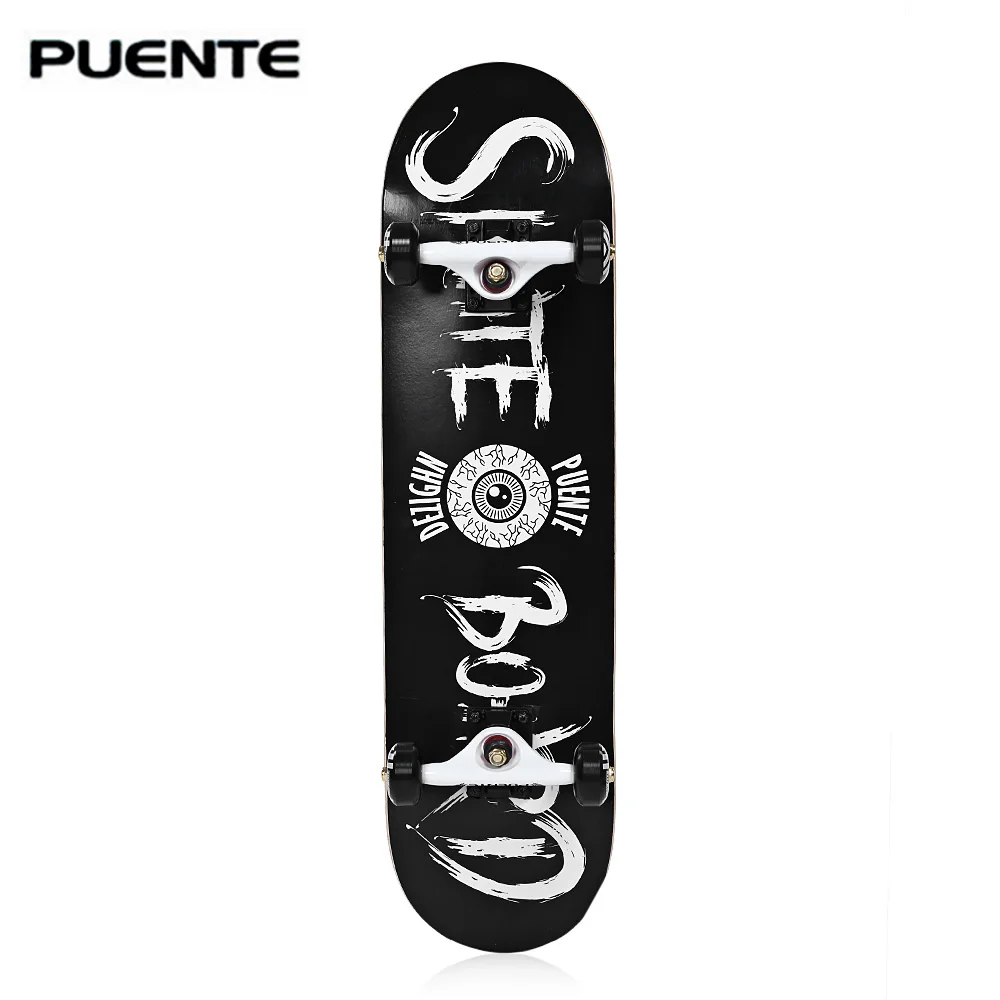 PUENTE 608 ABEC 9 для взрослых четырехколесный двухколесный клен скейтборд Лонгборд