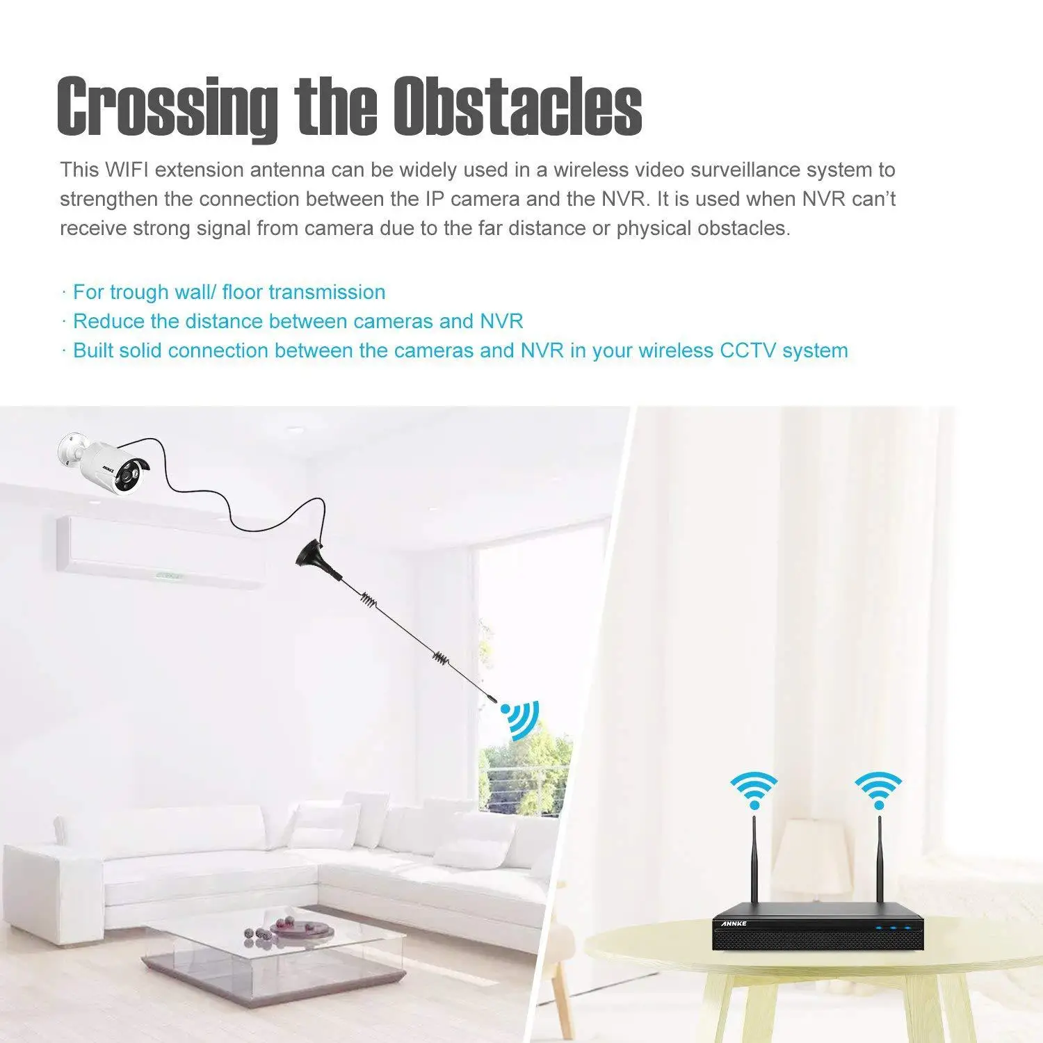 Diconna 3M 10ft WiFi антенна удлинитель шнур для беспроводной безопасности камера и антенна