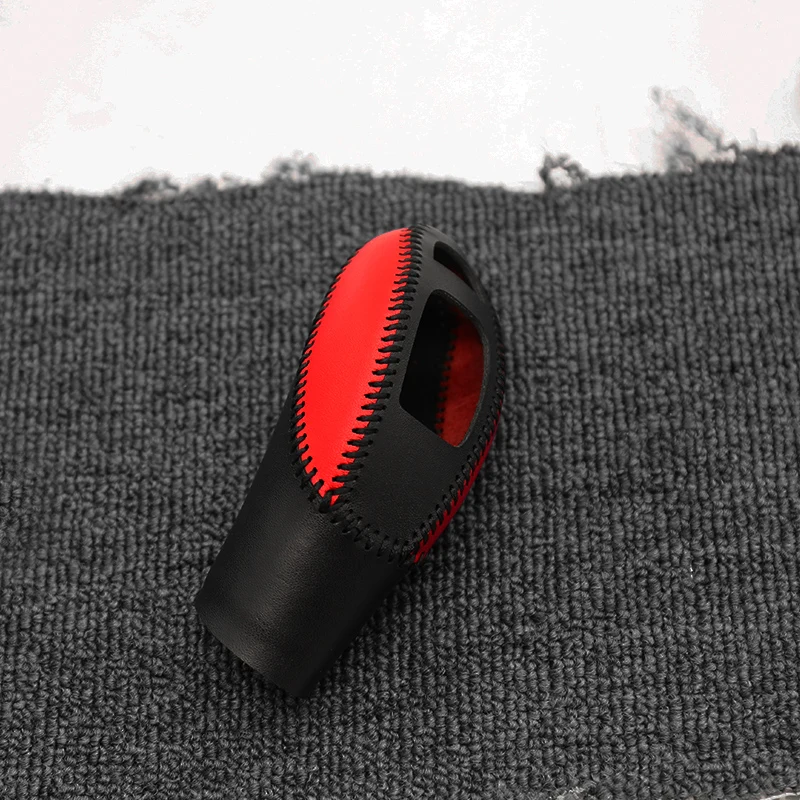 

QHCP Leather Gear Sets Car Sticker Gear Knob Cover Decoration Fit For Alfa Romeo Giulia Stelvio Car Styling Interior Accessories