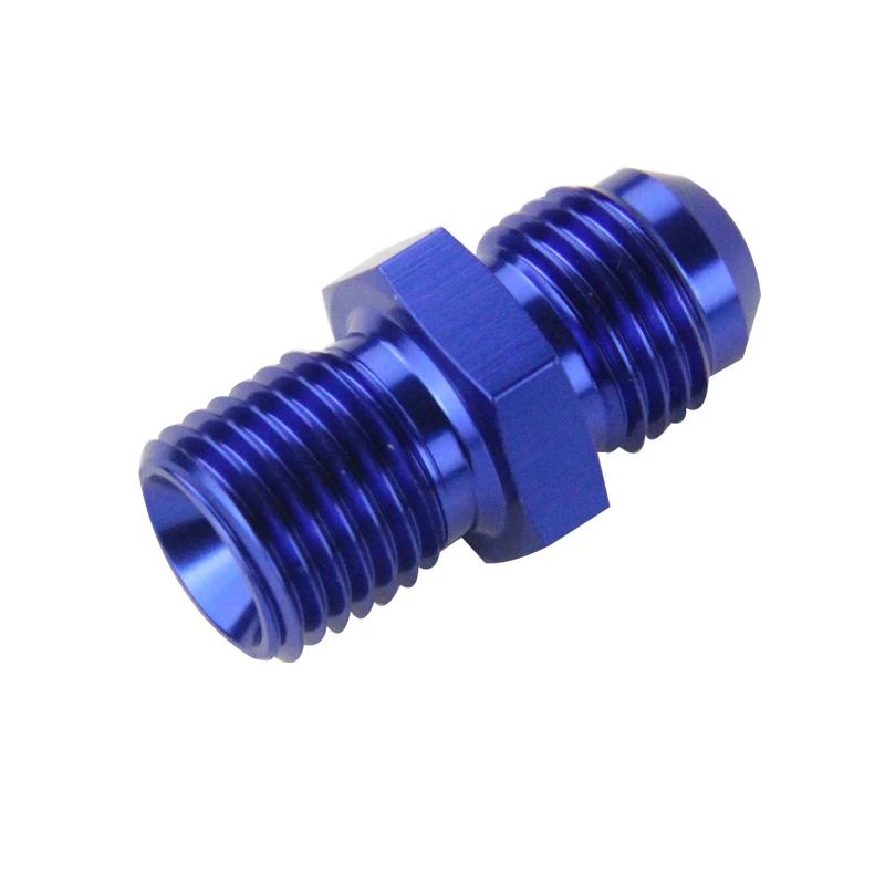 PQY BLUE Male 6AN 6 An Flare to M14x1.5 (мм) метрический прямой фитинг от до M14 * 1 5 Port. Адаптер SL816 06 143
