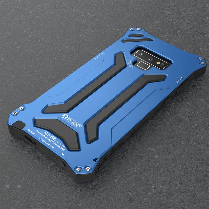 R-Just Metal Case For Note 10 9 8 S9 S8 Plus Aluminum Cover Splashing Water/Anti-Dusty/Shockproof Phone Shell | Мобильные телефоны