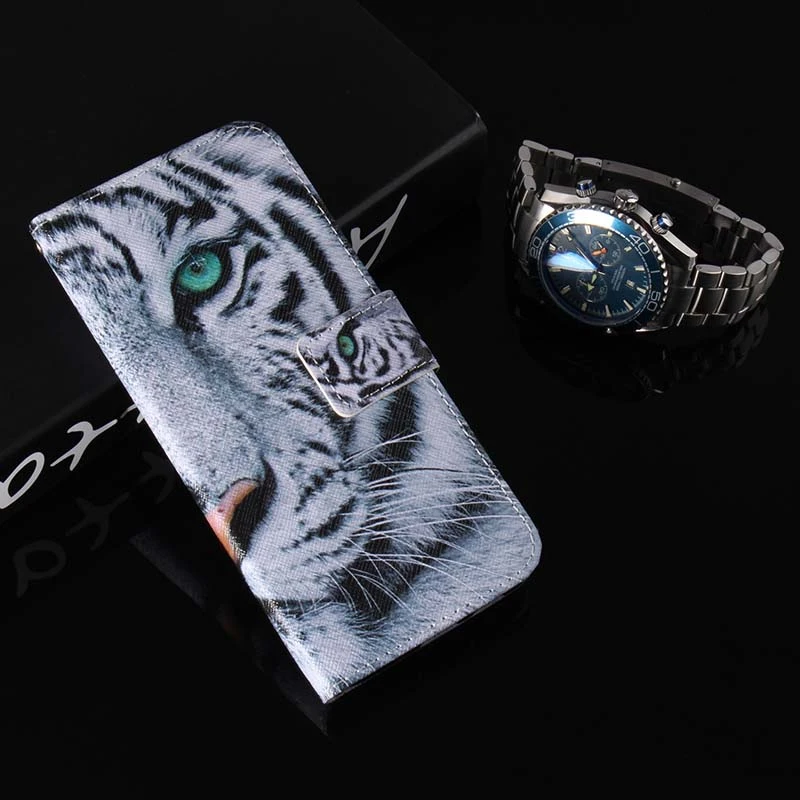 Кожаный чехол-книжка для iPhone XS Max чехлы с 3D рисунком совы тигра чехол X XR бумажник