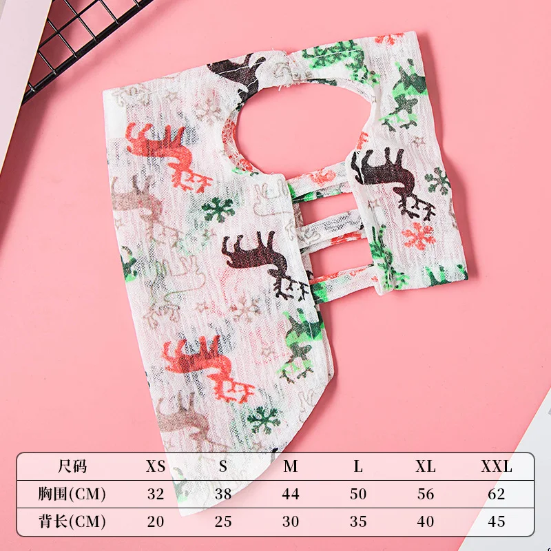Fawn print Летние жилеты для собак, футболки для собак, дышащая одежда с принтом, без рукавов, хлопковая одежда для кошек, блузка мягкого силуэта, одежда для чихуахуа - Цвет: Fawn print