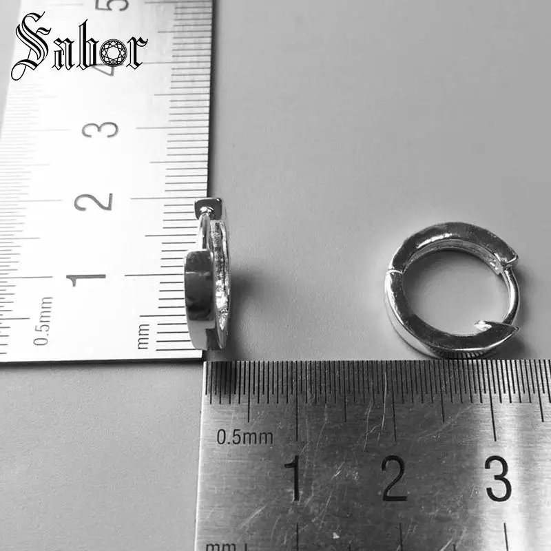 Круглые Серьги обруч Серебряный цвет подарок для женщин высокое качество серьги