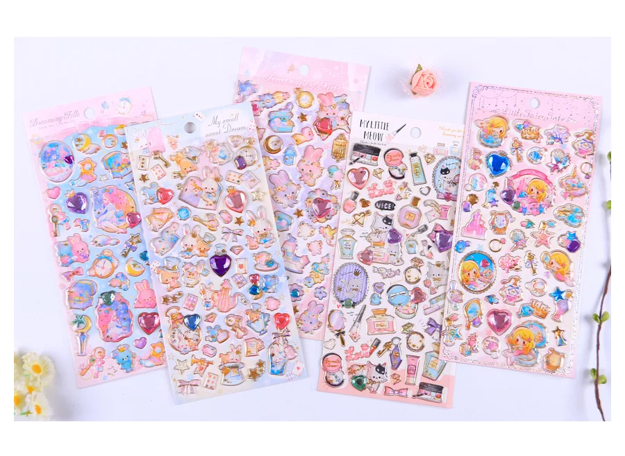 1 шт. Kawaii канцелярские наклейки бронзированные милые Мультяшные дневники планировщик декоративные мобильные наклейки Скрапбукинг DIY ремесленные наклейки