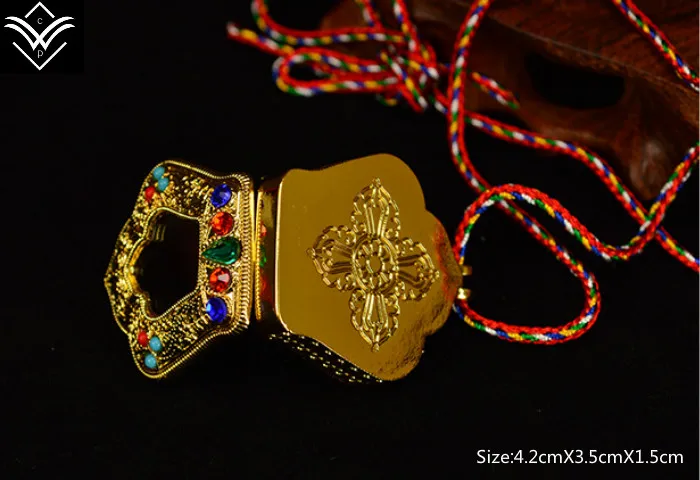 Модный калачакра-дизайн сбора десяти мощных элементов сияющий камень коробка