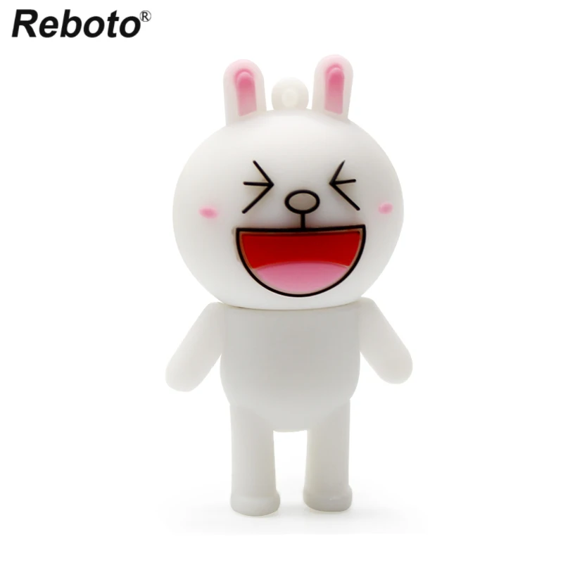 Cute Rabbit Pendrive 4gb 8gb 16gb 32gb 64gb Usb stick Cartoon Flash Drive Memory Stick pendrive Mini Gifts | Компьютеры и офис