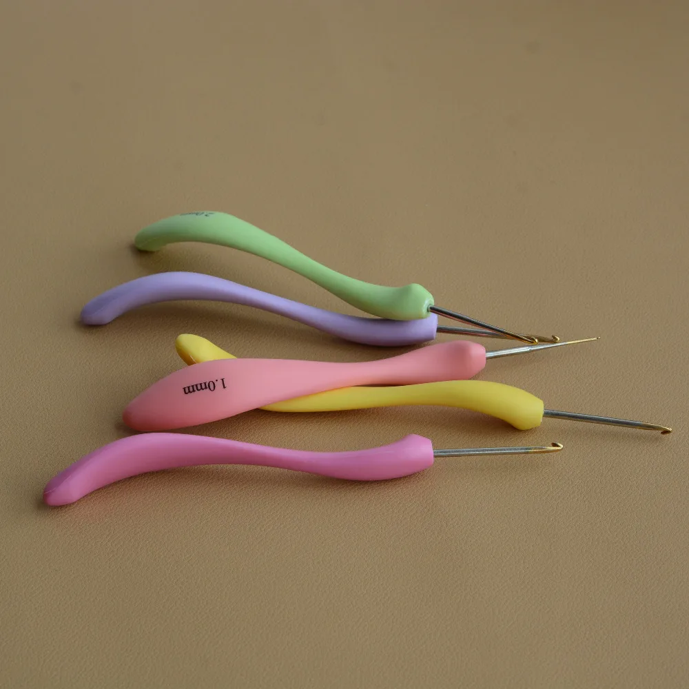 Набор вязаных крючком ложек 1 0 2 75 мм 8 шт. цветные пластиковые ручки игл