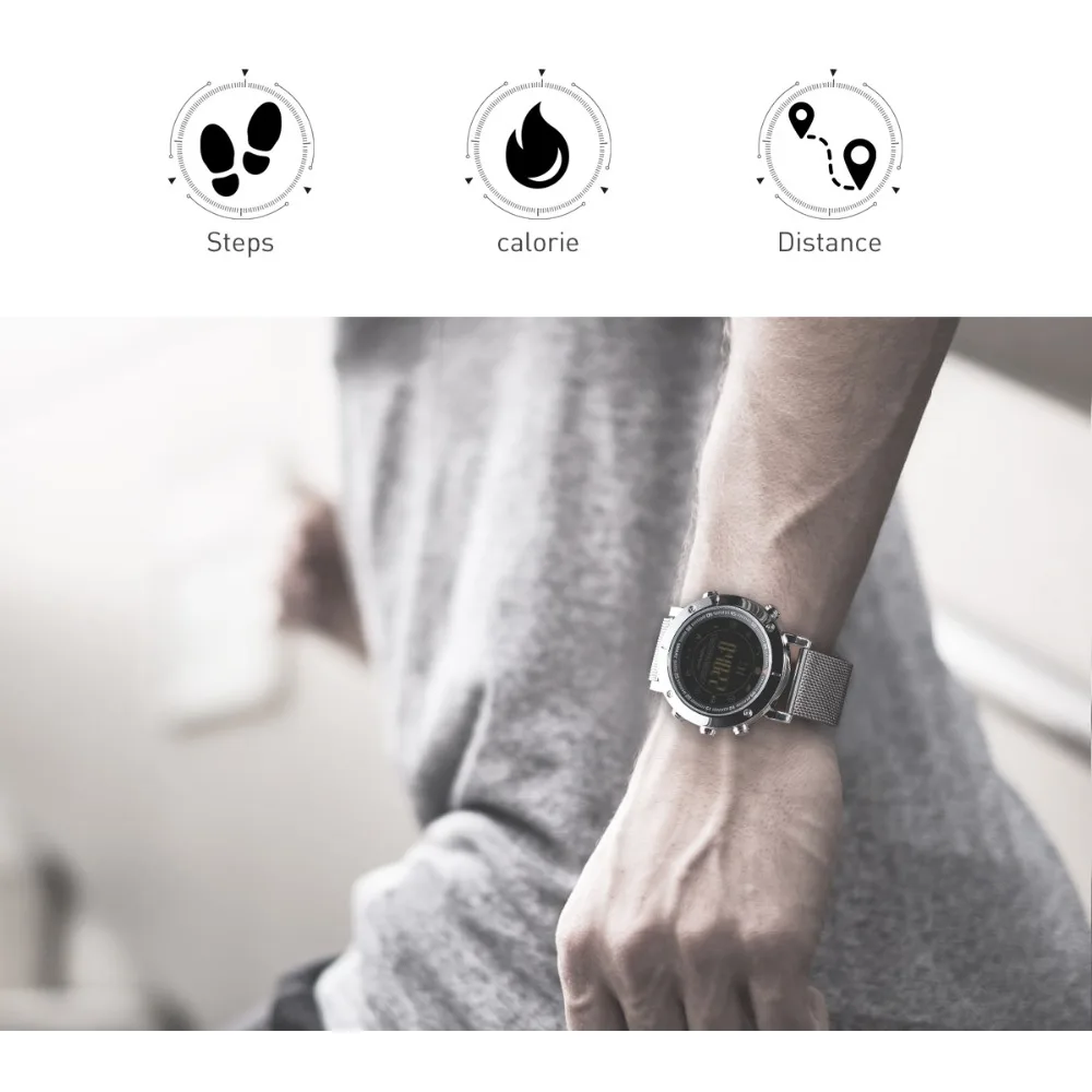 Diggro DI04 Pro EX19 Smart Watch Outdoor Sport IP68 Waterproof Pedometer Message Reminder Long Standby Time for Android IOS