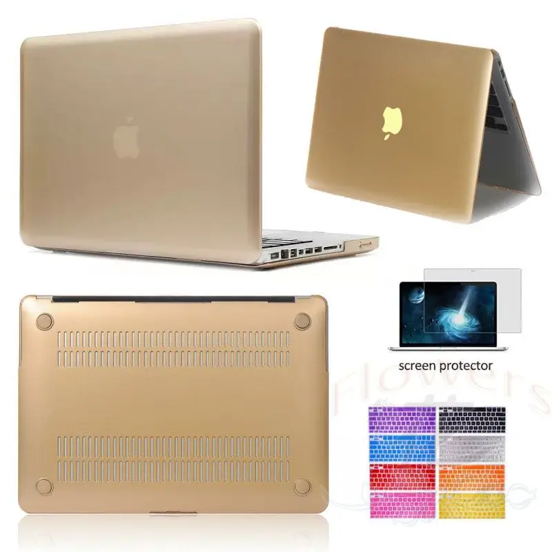 Matte Case For Apple Macbook Air Pro Retina 11 12 13 15 Laptop Bag sleeve notbook Hard mac+Keyboard Cover+Film without Logo | Компьютеры и