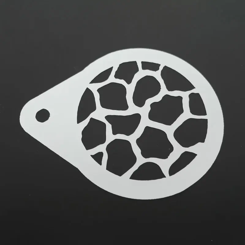 2 8 Inch принт с животными капучино Кофе трафарет искусство латте печенья Пластик