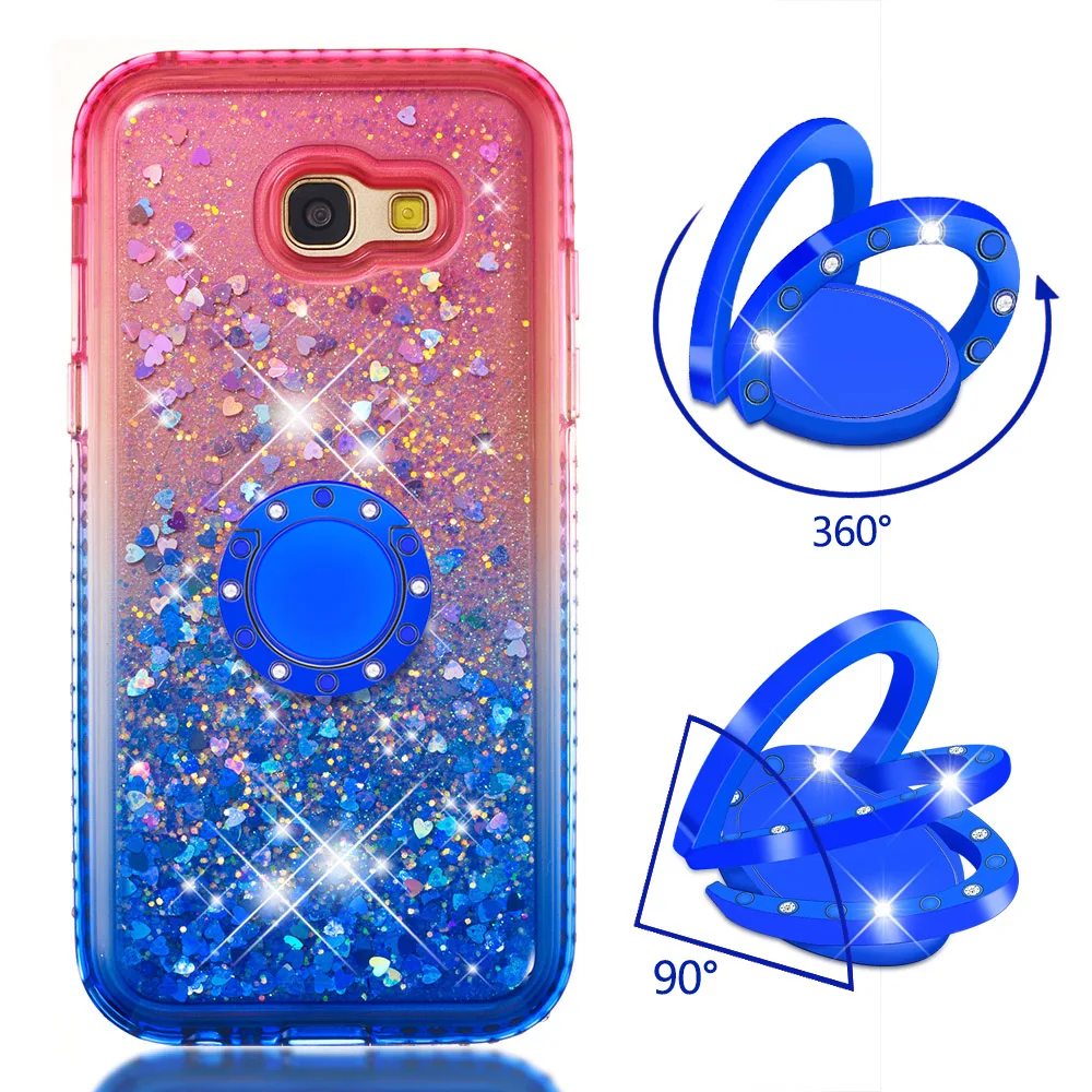 Quicksand bling Phone Case For Samsung Galaxy A5 2017 Cover TPU Back A520F 5.2" |