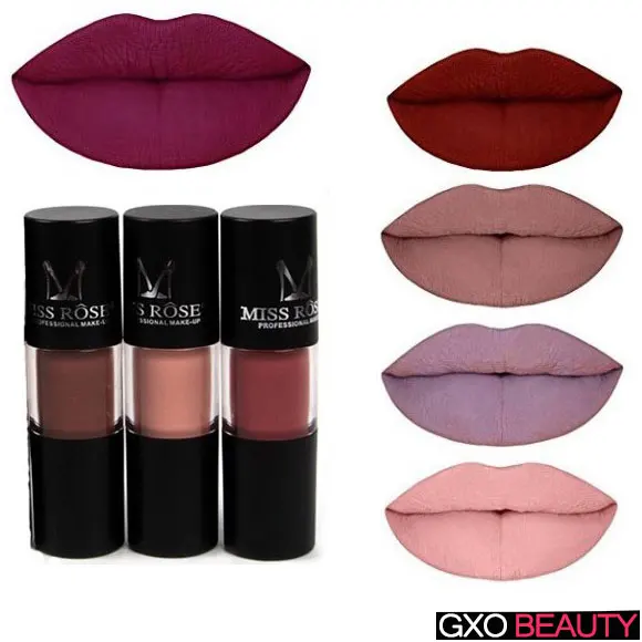 GXO красоты матовая помада Макияж губ Gloss Водонепроницаемый увлажняющий Жидкие