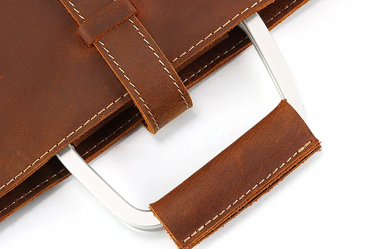 PU Leather vintage men dinner leather messenger bag business bags male High-quality Crazy horse leather briefcase for man 2019