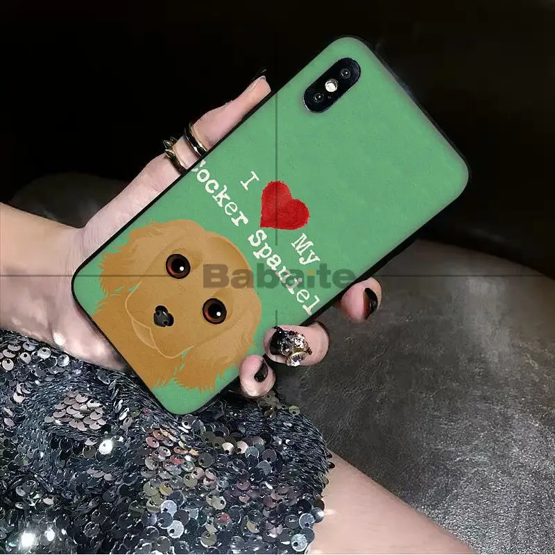 Babaite I Love My собака Йоркширский терьер Papillon боксер чехол для iPhone 8 7 6 6S Plus X XS MAX 5 5S SE XR