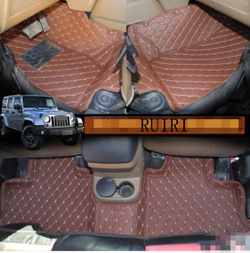 

Высокая яркость! Специальные автомобильные коврики на заказ для Jeep Wrangler JK 2018-2007, прочные водонепроницаемые автомобильные коврики для Wrangler ...