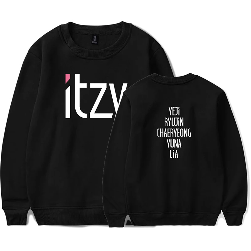 Новая Мода Kpop Itzy толстовки с принтами Для мужчин женщин монолитным Толстовка