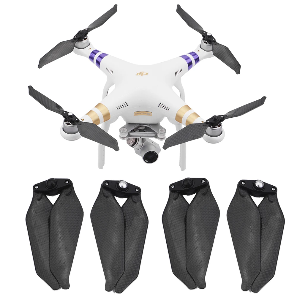 

4 шт. 9455S Пропеллер из углеродного волокна, складной пропеллер для DJI Phantom 3 Phantom 2, запчасти для дрона 9455, сменный аксессуар