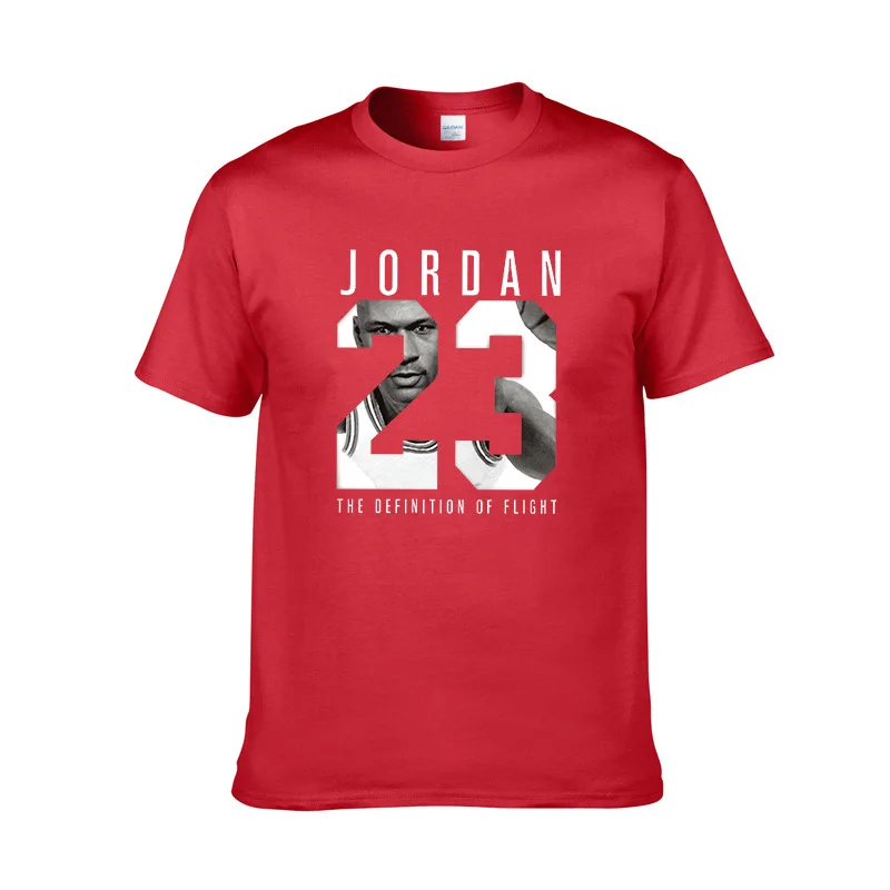 Брендовая одежда Jordan 23 Мужская футболка Swag Хлопковая мужская с принтом Homme Фитнес