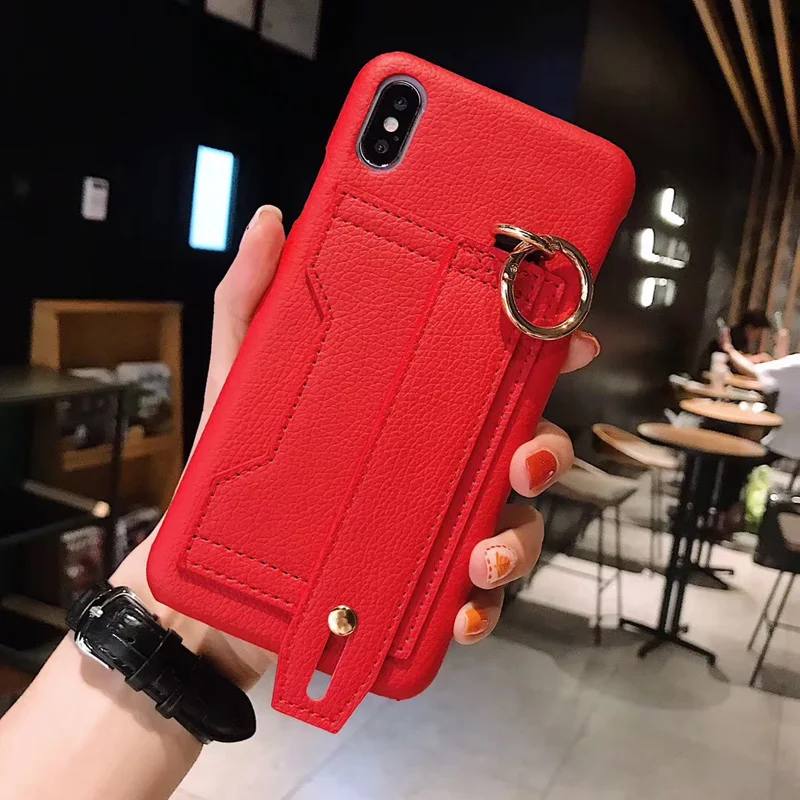 Чехол подставка для iPhone 11 Pro XS Max из искусственной кожи с отделением карт чехол