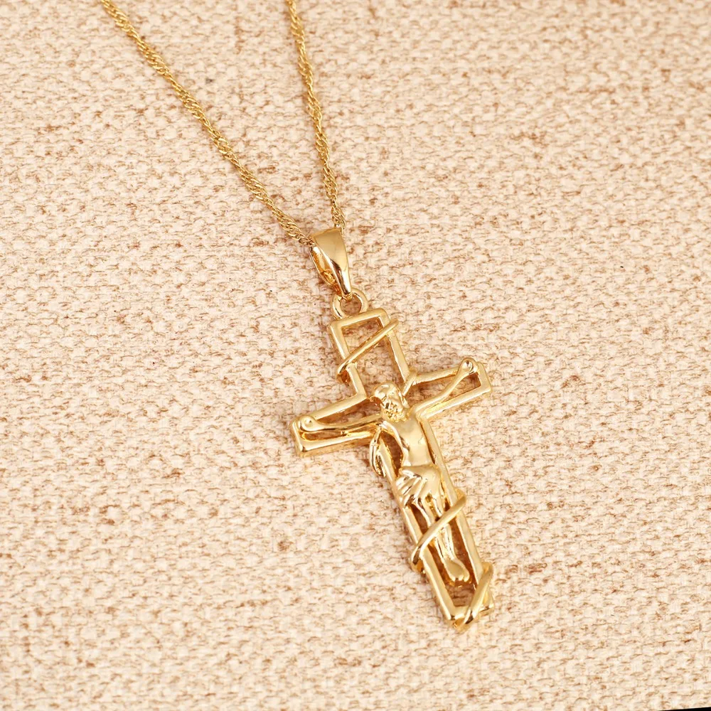 Женское и мужское ожерелье с подвеской крестом|pendants wholesale|crucifix jesuscrucifix cross pendant |