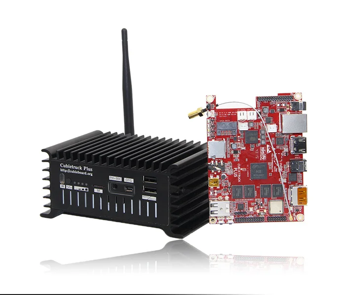 Cubieboard 5/CubieTruck plus черный металлический чехол