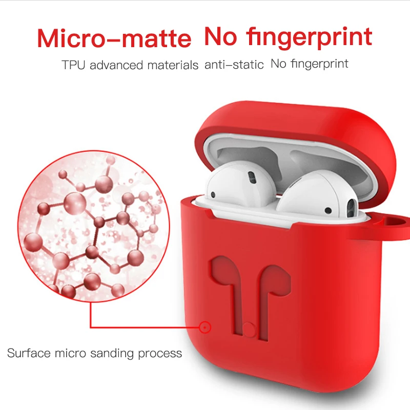 Soft Earphone Case For Apple Airpods Strap Silicone Headphone Cases Accessories Protective Wireless Bluetooth Cover | Электроника