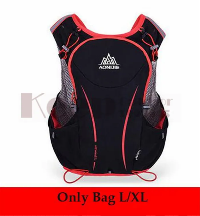 L XL 1 AONIJIE Для мужчин Для женщин 5L легкие кроссовки для бега, рюкзак для спорта на открытом воздухе Пеший Туризм Гонки сумка с 1.5L мешок для воды - Цвет: L XL 1