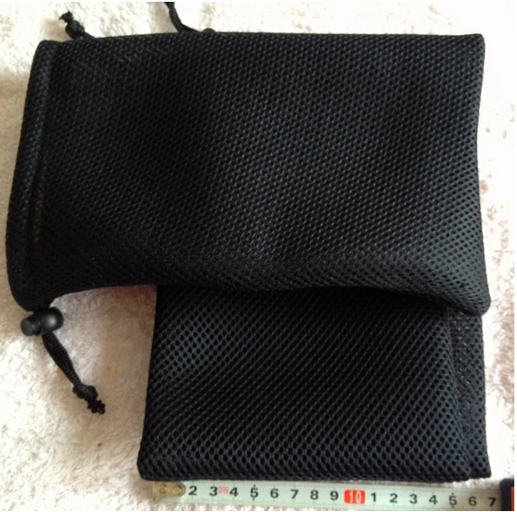 100pcs/lot CBRL black small mesh jewelry bag mesh gift bag mesh drawstring bag pouch size 9.5*14cm free shipping by China Post