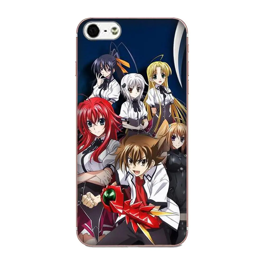 ТПУ сумочки для аксессуаров средней школы Dxd Rias Gremory Apple iPhone 4 4S 5 5C 5S SE 6 6S 7 8 Plus X XS Max XR