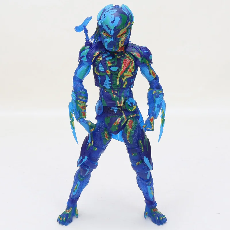 blue without box 20 см NECA фигура Хищника Хищник масштаб конечная P1 джунгли Охотник джунгли демон бетонный клан Лидер ПВХ фигурка модель игрушки - Цвет: blue without box