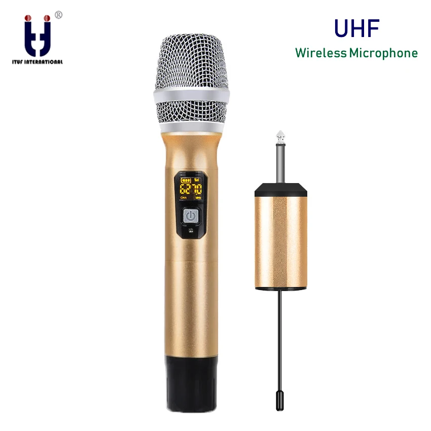 Оригинальный бренд Ituf беспроводной микрофон UHF частота ручной система для
