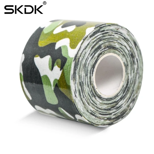 LandGreen-5cm SKDK тренажерный зал фитнес Бинт Эластичный кинезиологические ленты Спортивное восстановление спортивный наколенник безопасность мышц боли наколенники Поддержка - Цвет: LandGreen-5cm