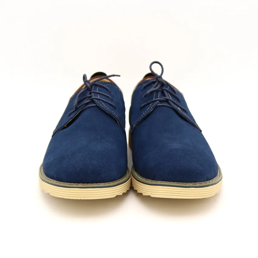 BIMUDUIYU Brand Classic Spring Autumn Top Suede Leather Men's Flat Shoes Casual Leisure Drive Oxford Large Plus Size Sale | Обувь