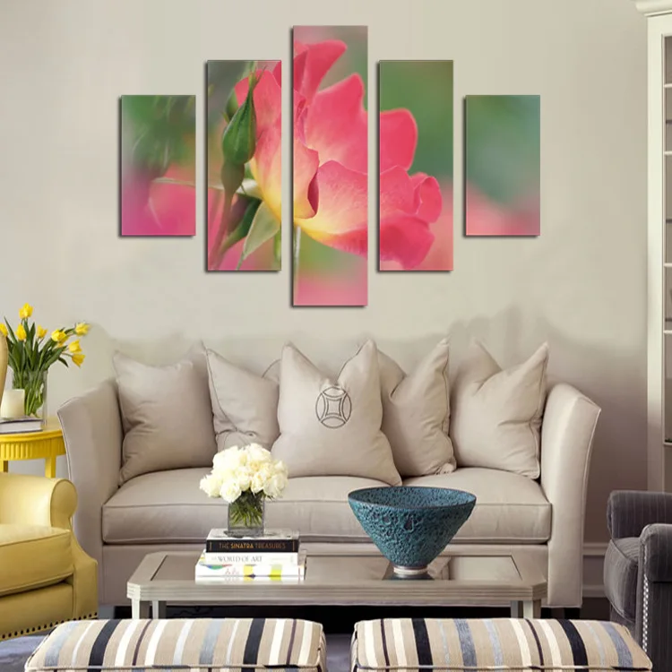 

5 piece canvas art carnation Armies Canvas Painting decorations for home Oil Painting For Living Room\C-460