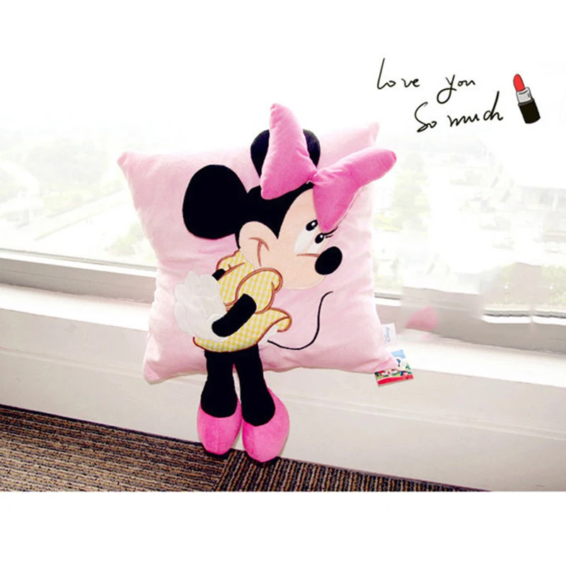 Disney 1 шт. 38X34 см 3D Дисней мультфильм Минни Микки 45 см x 45 см наволочка наполнение подарок на день рождения моющийся пружинный