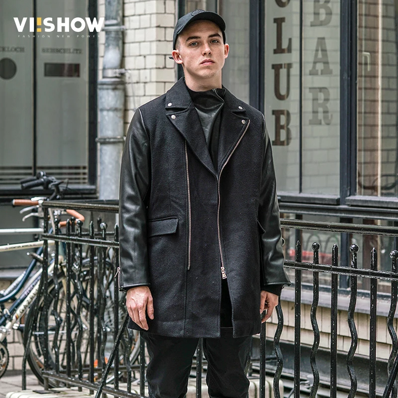 VIISHOW 2017 Новый Тренч Мужская брендовая одежда Высокое качество мужской длинный
