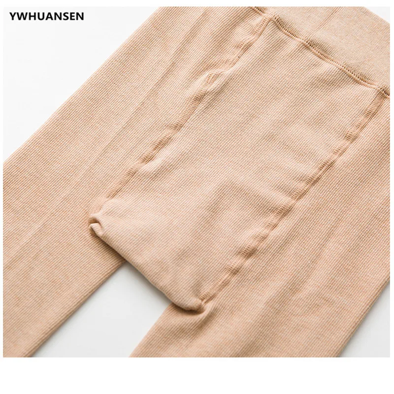 YWHUANSEN 3-12 Yrs Fleece Lining Girls Tights Thick Warm Children's Pants Gilrs In Autumn Winter High Elastic Kids Pantyhose